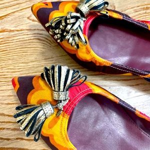 Beautiful and colorful J. Crew flats, barely used